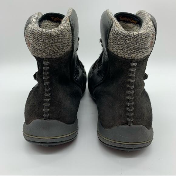 Timberland X Smartwool Vibram Hook Strap High Top Hiking Boots Black Size 6 - Picture 10 of 15